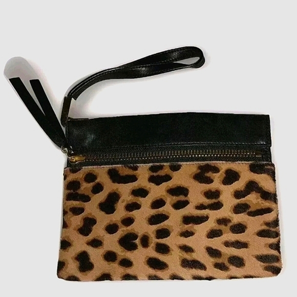 Henri Bendel Purse Mohair Fur and Leather Cheetah 6